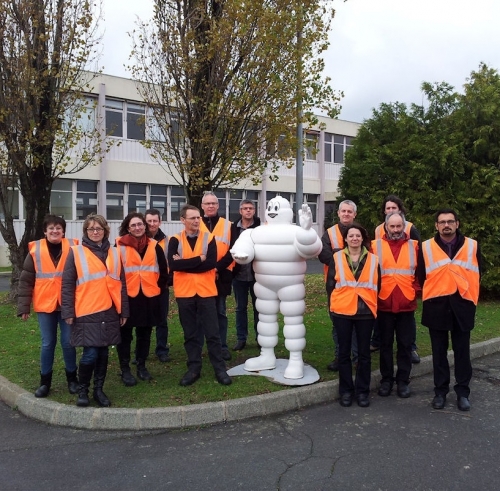 Visite du site de Michelin à Cholet (49)